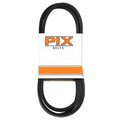 Pix North PIX V-Belt, Molded Cog, 1/2 in W, Black A96/4L980